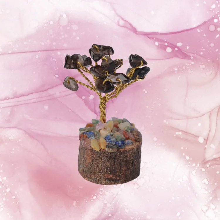Natural Tiger Eye Mini Crystal Tree